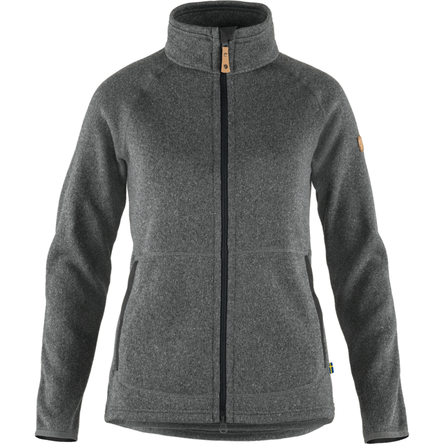 Fjällräven Dark Grey Övik Fleece Zip Sweater W