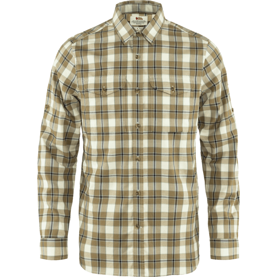Fjällräven Singi Flannel Shirt Ls M Buckwheat Brown-Patina Green