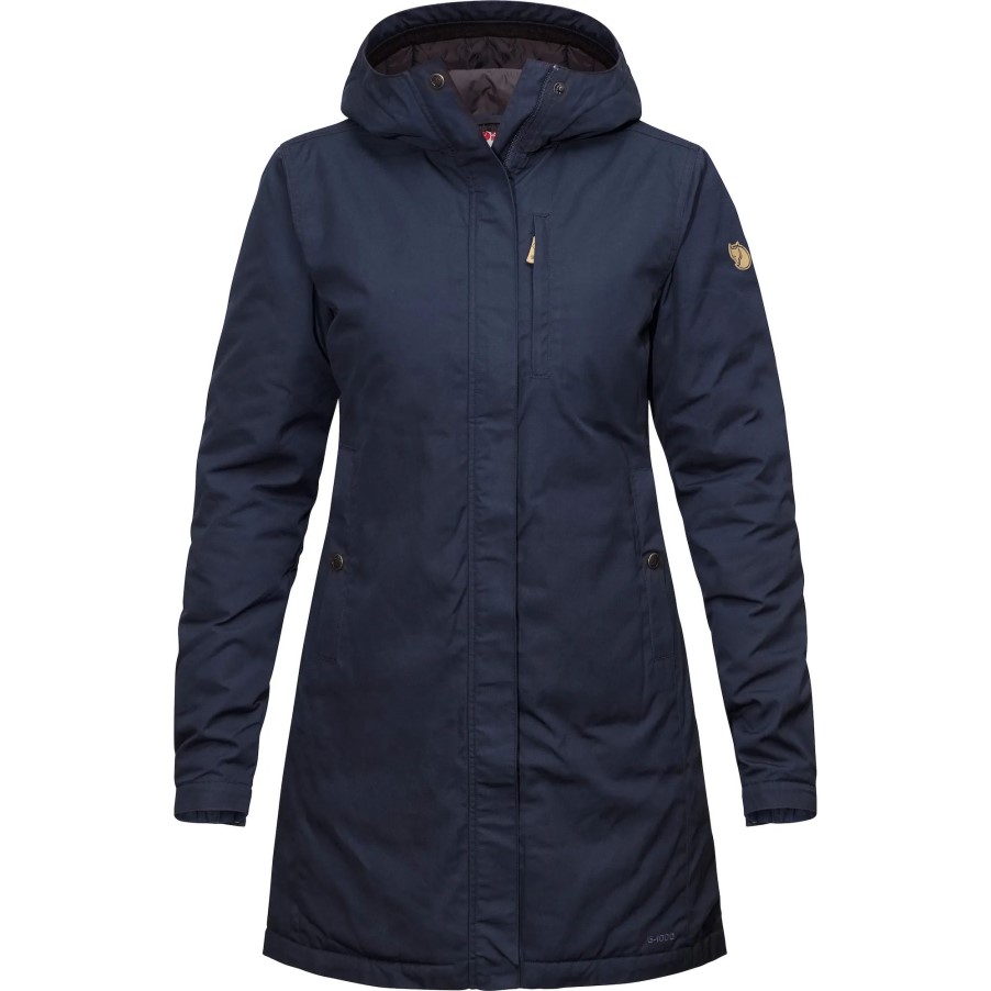 Dark Navy Kiruna Padded Parka W Fjällräven