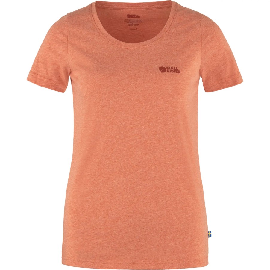 Rowan Red-Melange Logo T-Shirt W Fjällräven