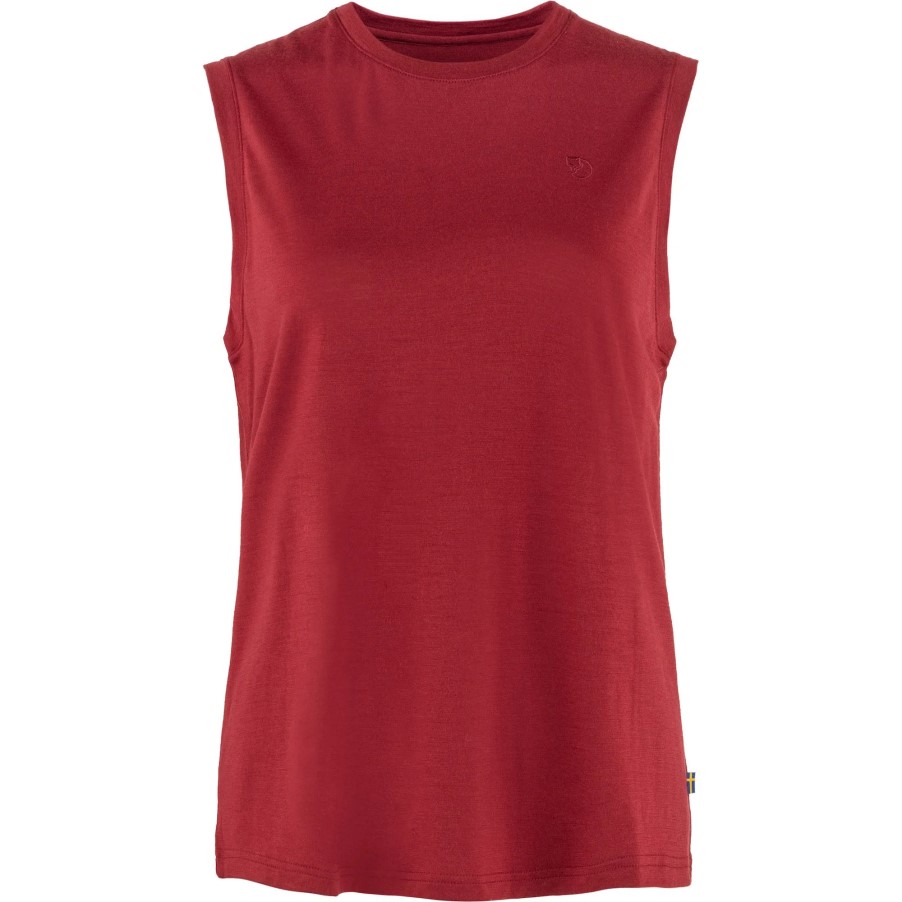 Abisko Wool Tank Top W Fjällräven Pomegranate Red