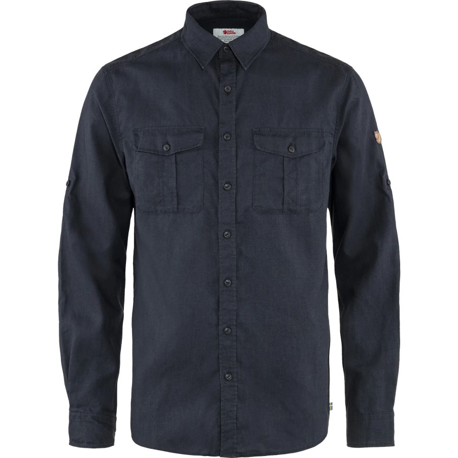 Fjällräven Dark Navy Övik Travel Shirt Ls M