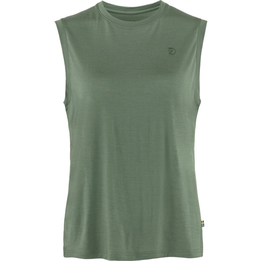 Patina Green Abisko Wool Tank Top W Fjällräven
