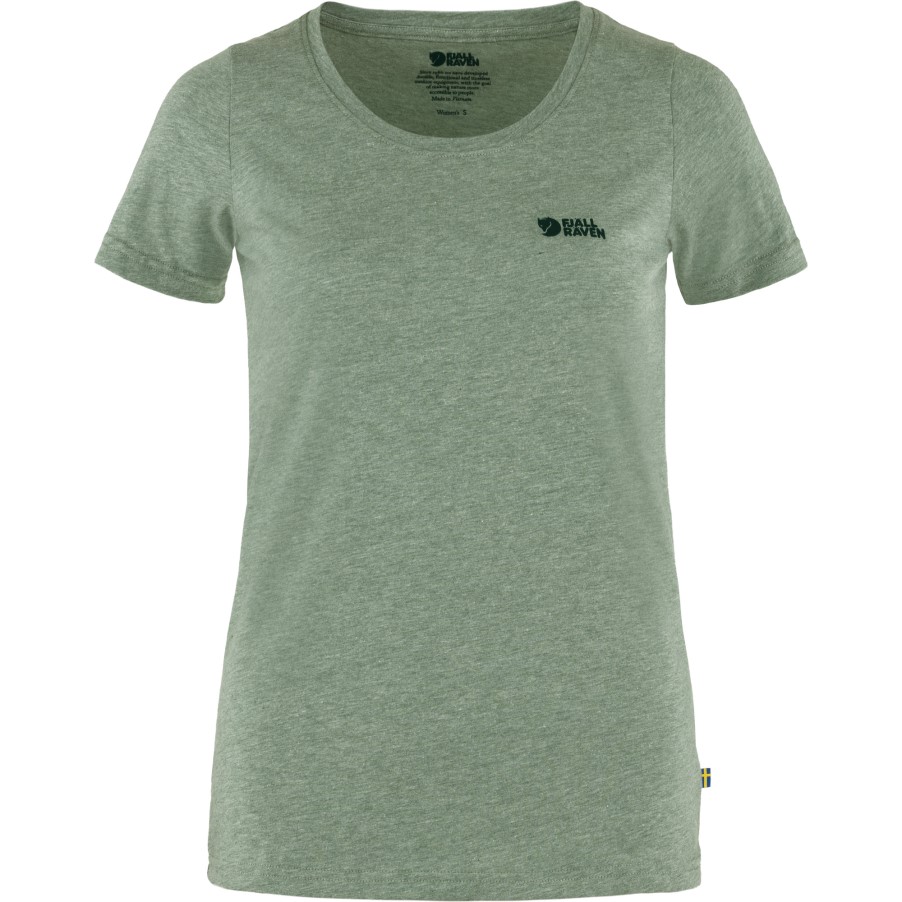 Fjällräven Patina Green-Melange Logo T-Shirt W
