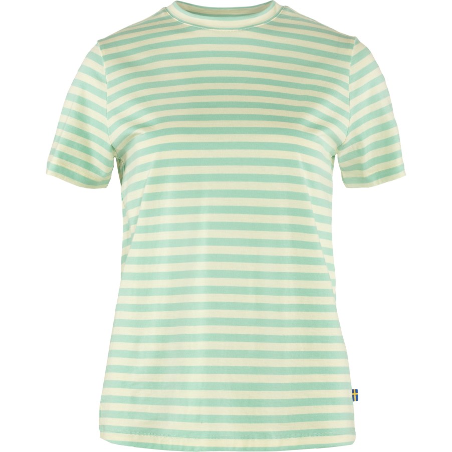 Sky-Chalk White Fjällräven Art Striped T-Shirt W