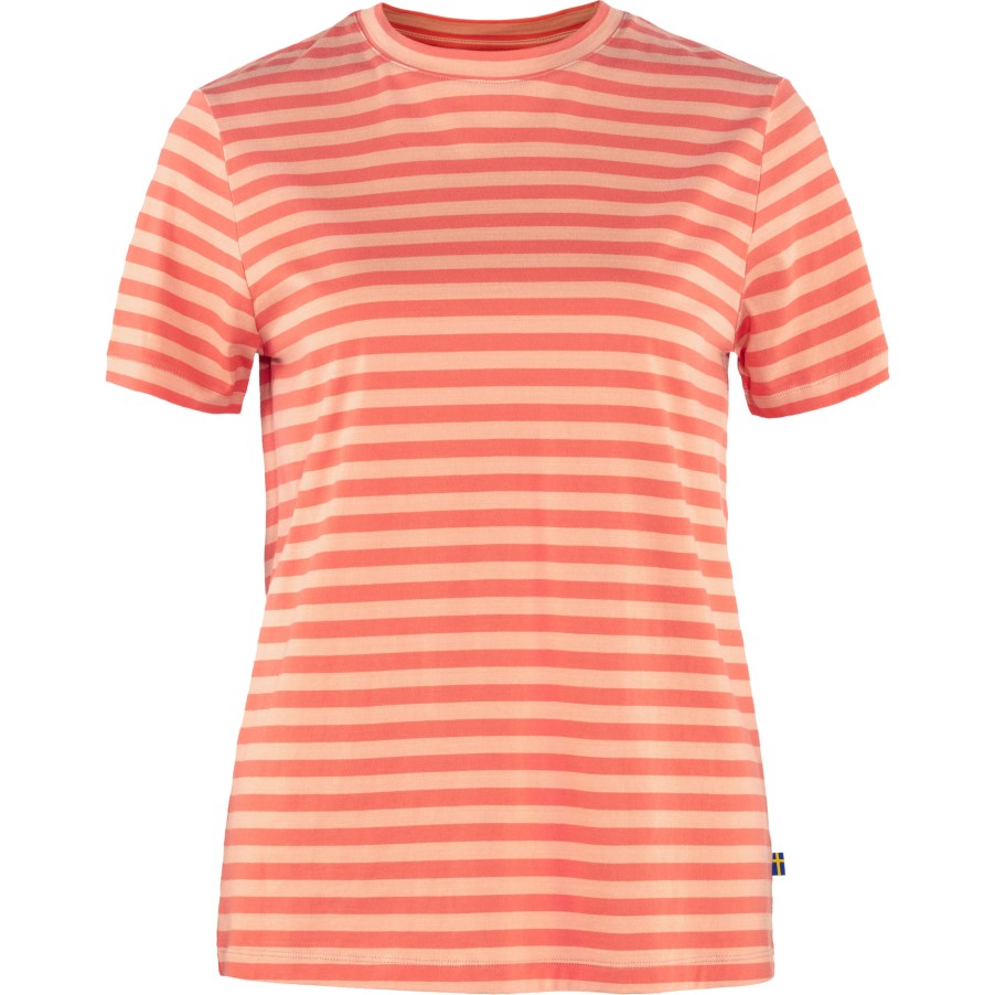 Art Striped T-Shirt W Cotton Sky-Poppy Fields Fjällräven