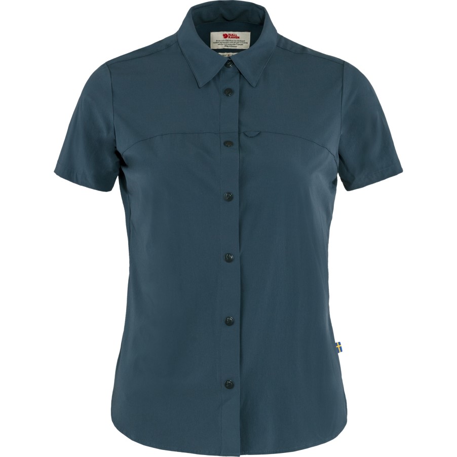 Navy High Coast Lite Shirt Ss W Fjällräven