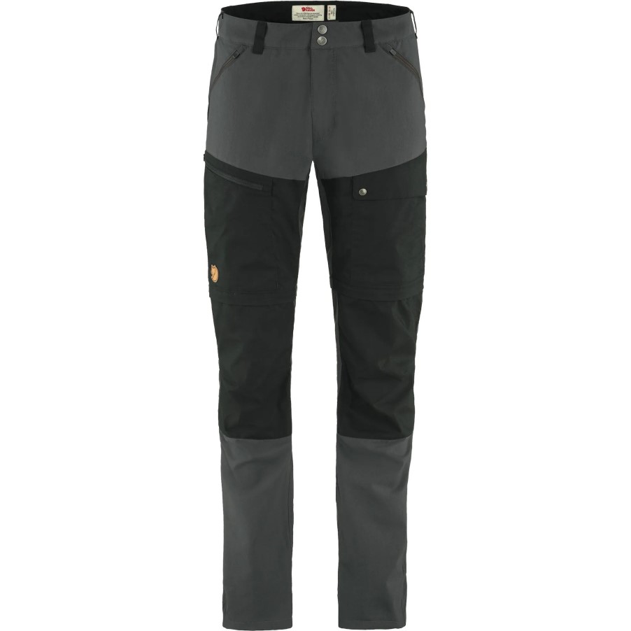 Dark Grey-Black Abisko Midsummer Zip Off Trousers M Long Fjällräven Brand