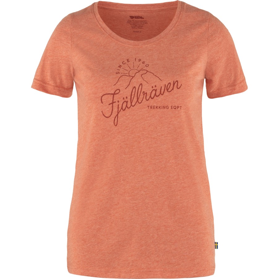 Sunrise T-Shirt W Rowan Red-Melange Fjällräven