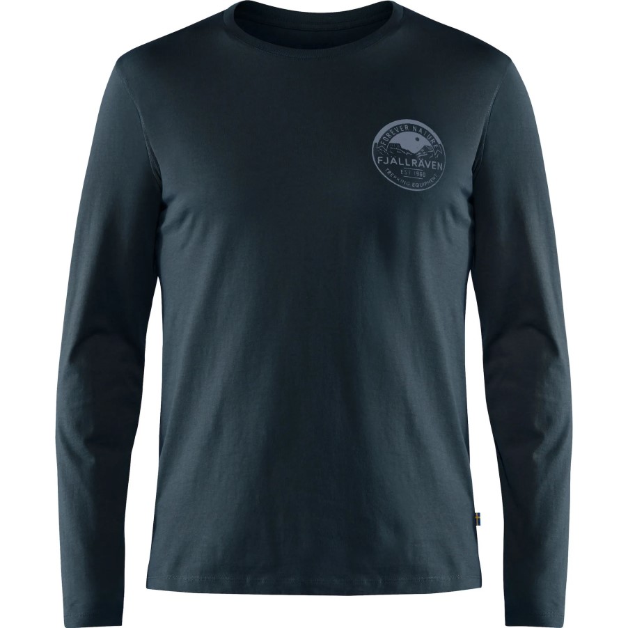Dark Navy Fjällräven Forever Nature Badge Ls M