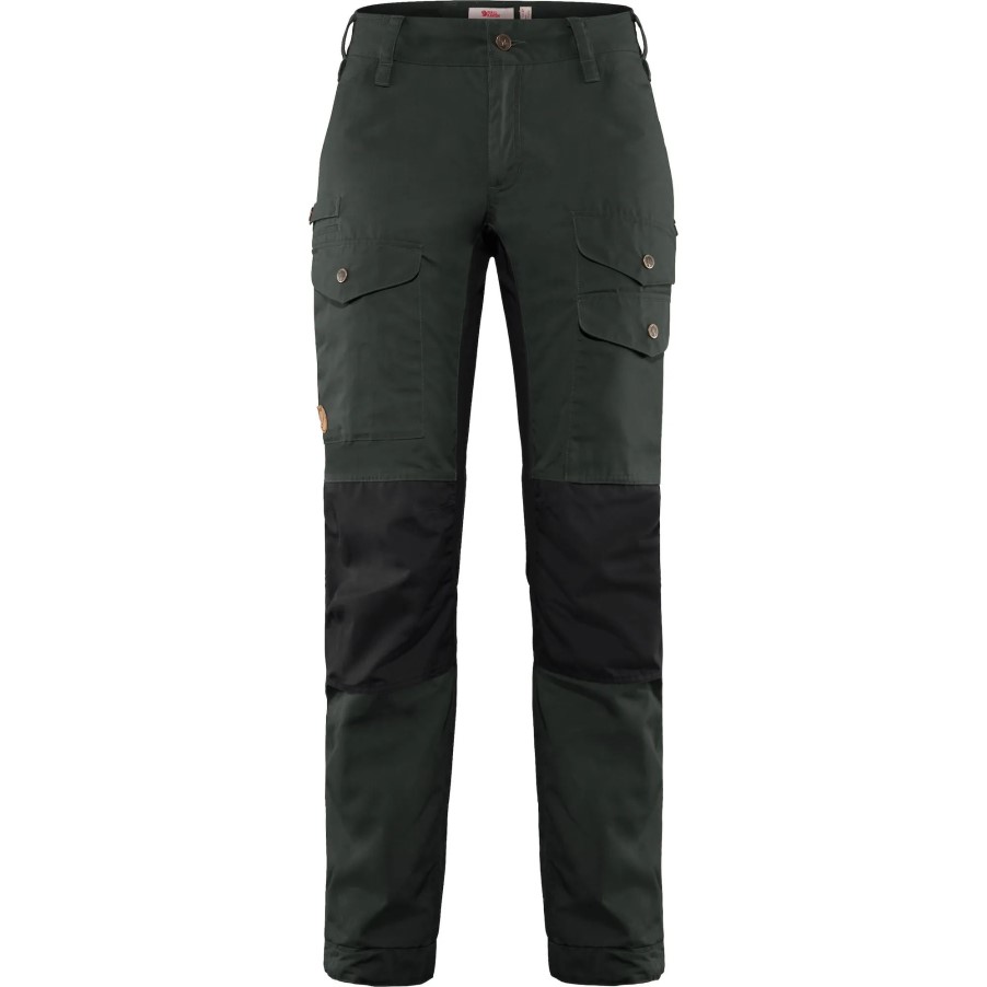 Dark Grey-Black Fjällräven Vidda Pro Ventilated Trousers W Reg