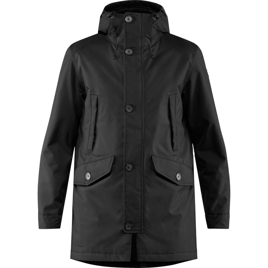Black Fjällräven Brand Kiruna Lite Parka M