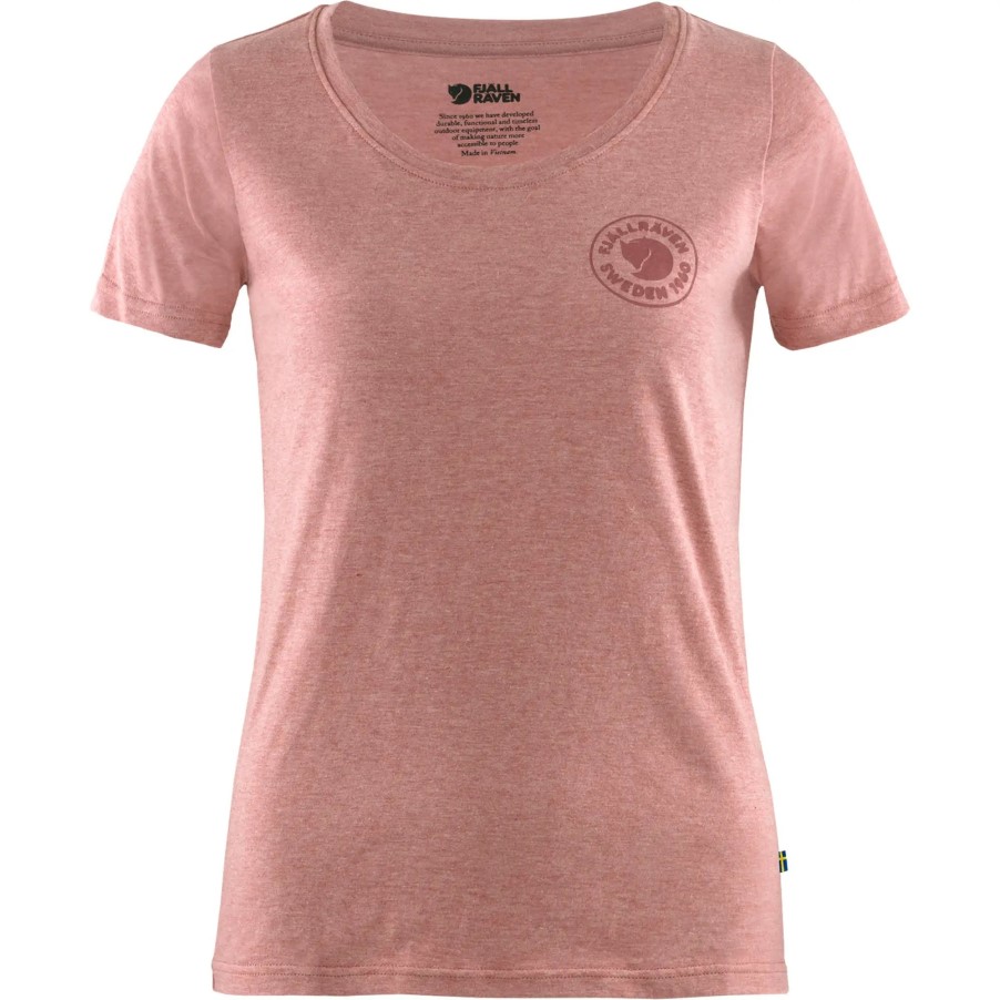 1960 Logo T-Shirt W Fjällräven Raspberry Red-Melange