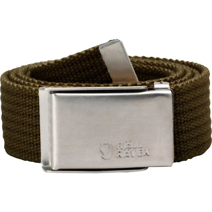 Fjällräven Merano Canvas Belt Dark Olive