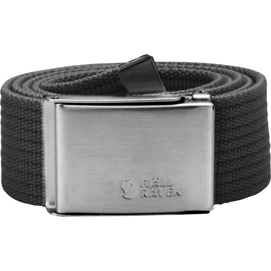 Fjällräven Brand Canvas Belt Dark Grey