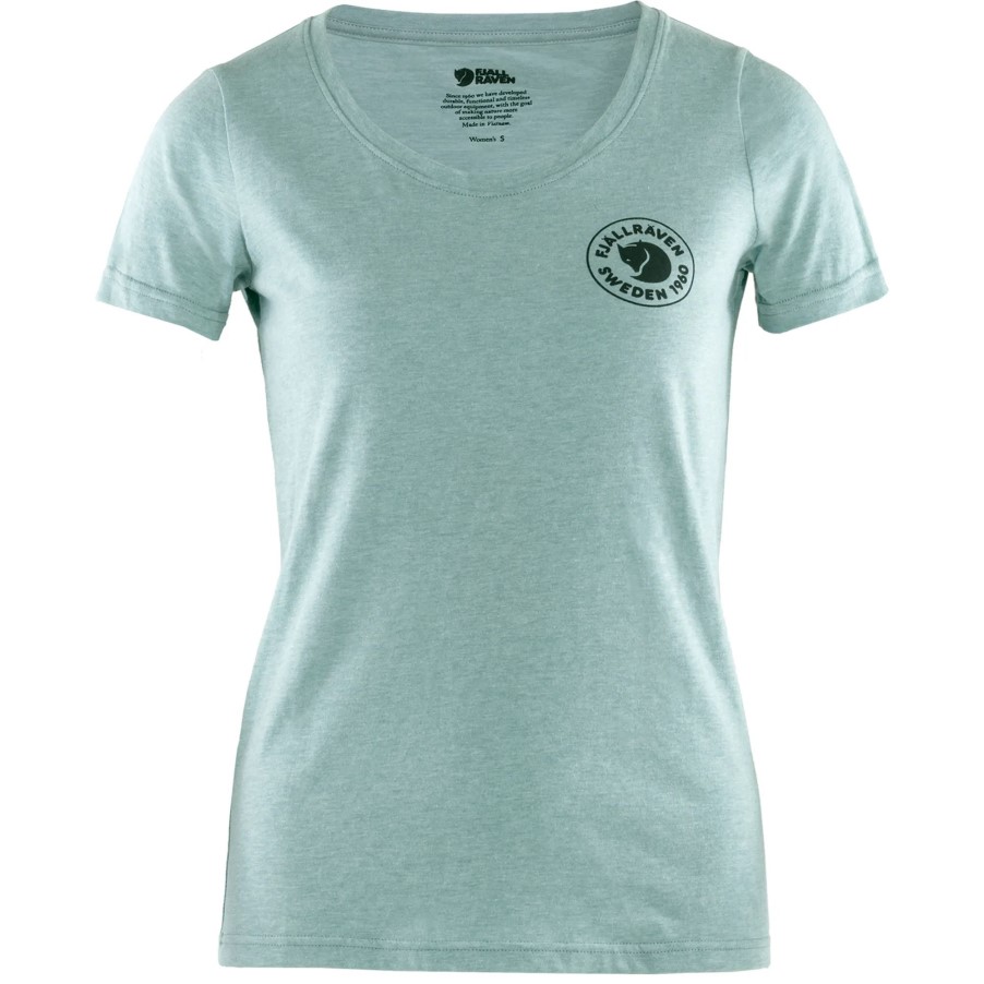 Clay Blue-Melange Fjällräven 1960 Logo T-Shirt W