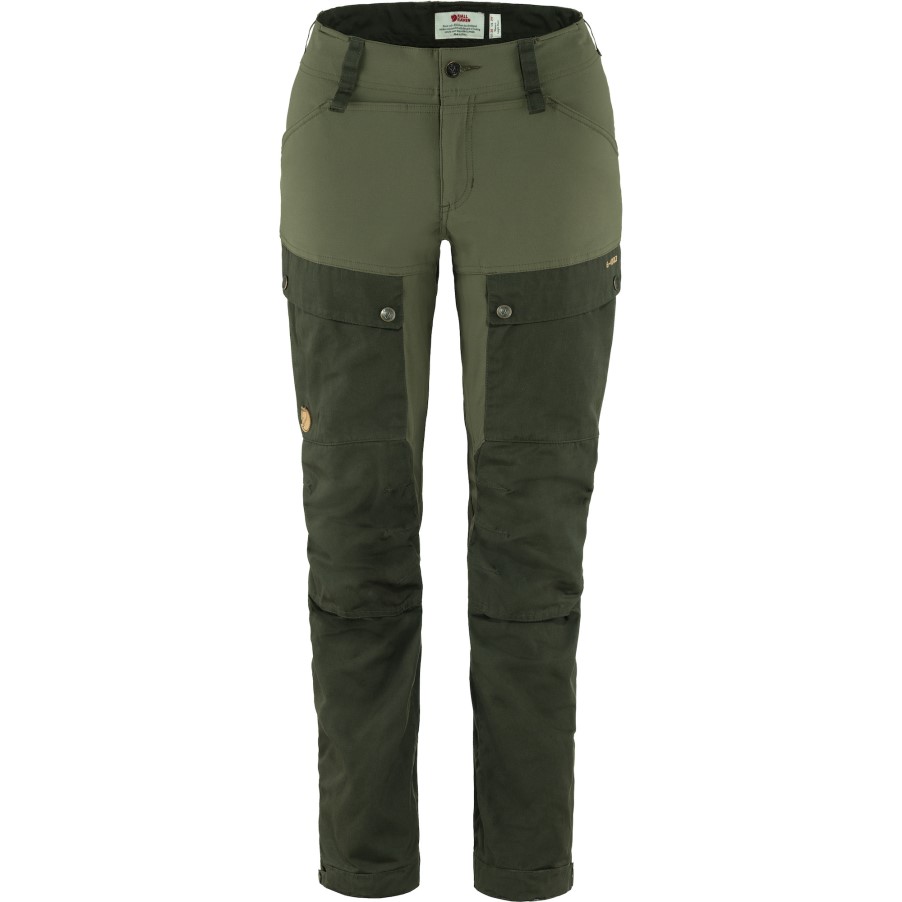 Fjällräven Deep Forest-Laurel Green Keb Trousers Curved W Reg