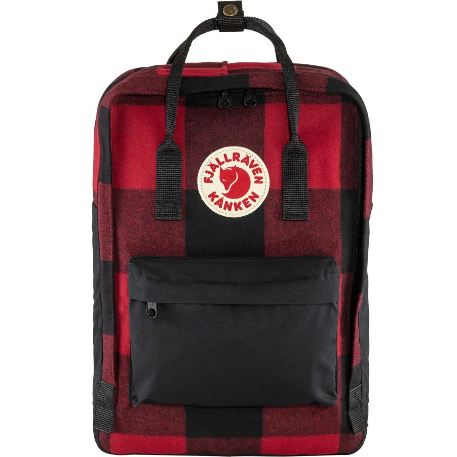 Kånken Re-Wool Laptop 15 Fjällräven Red-Black