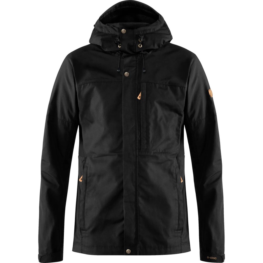 Black Fjällräven Brand Kaipak Jacket M