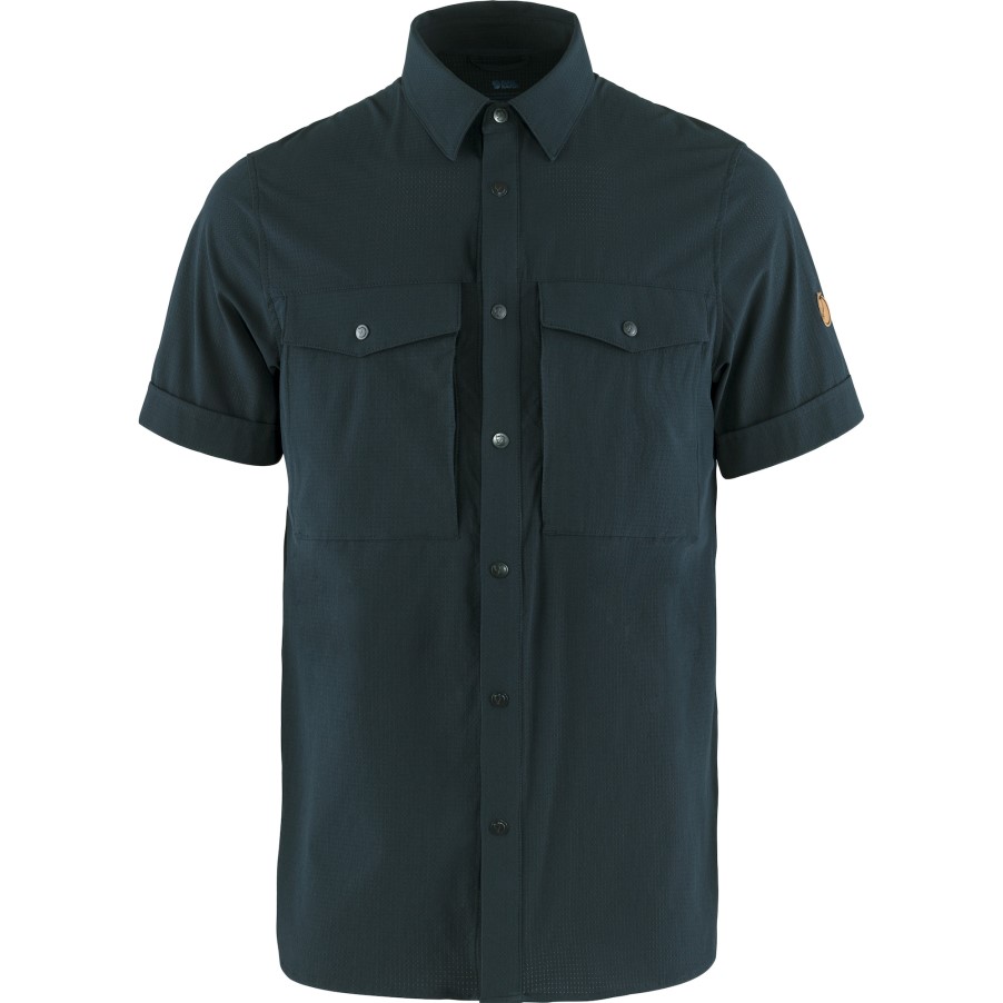 Fjällräven Abisko Trekking Shirt Ss M Dark Navy