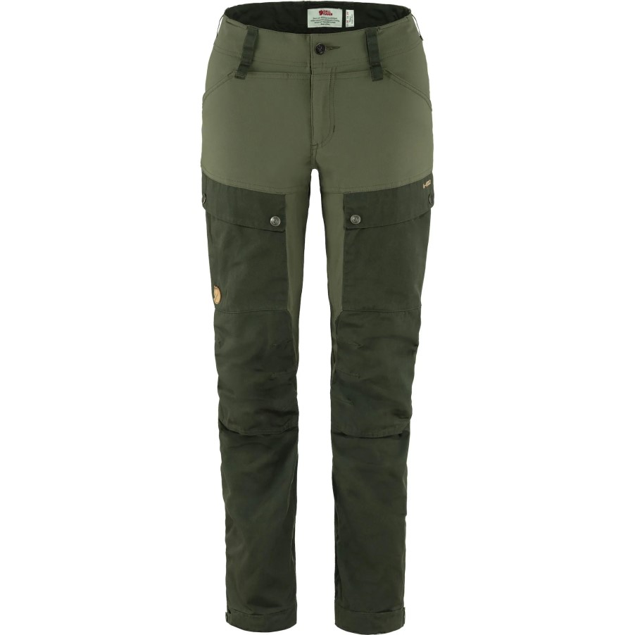 Fjällräven Keb Trousers W Reg Deep Forest-Laurel Green