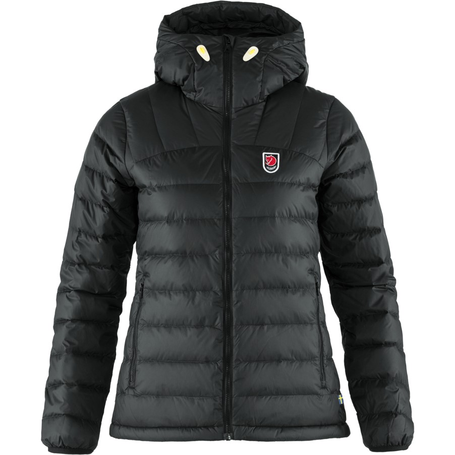 Black Expedition Pack Down Hoodie W Fjällräven