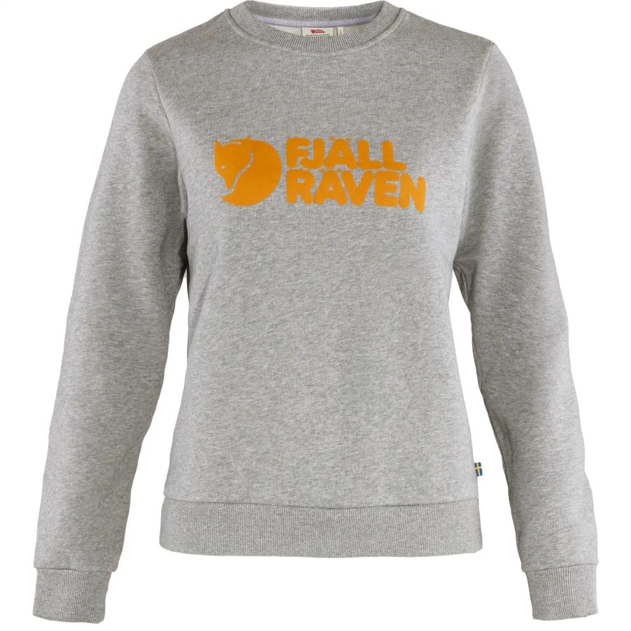 Logo Sweater W Grey-Melange Fjällräven