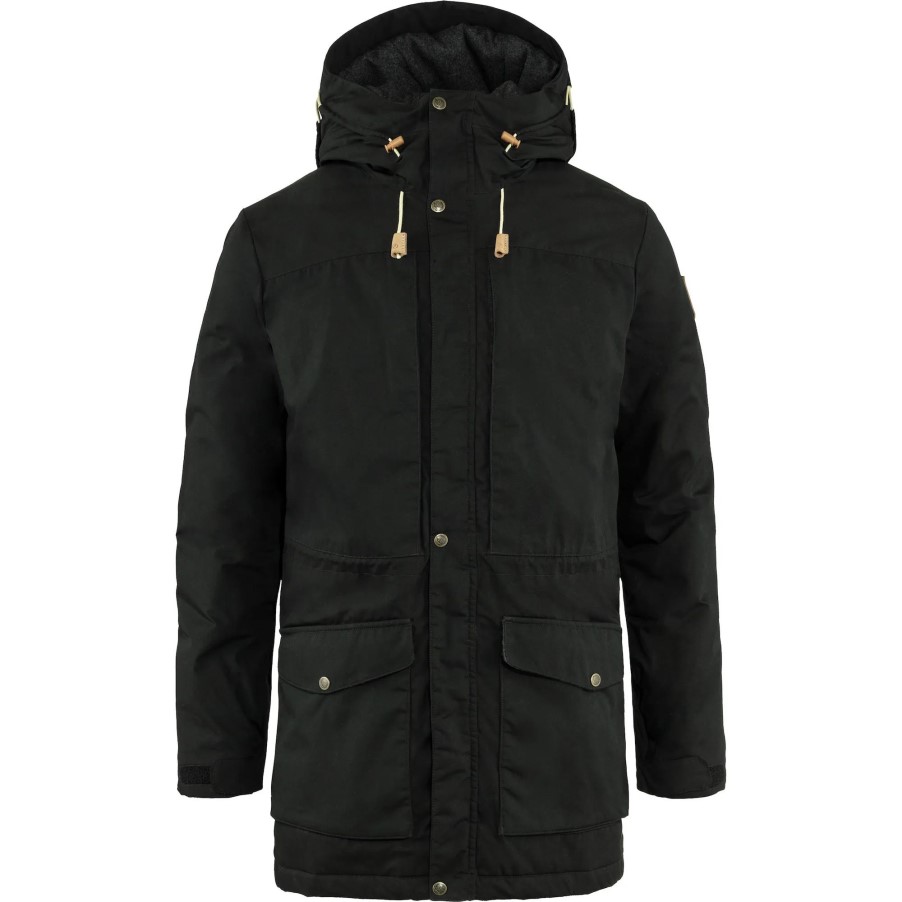 Black Fjällräven Singi Wool Padded Parka M
