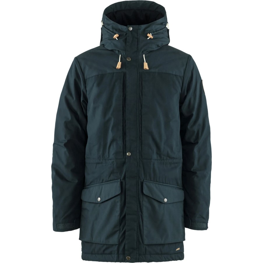 Fjällräven Dark Navy Singi Wool Padded Parka M