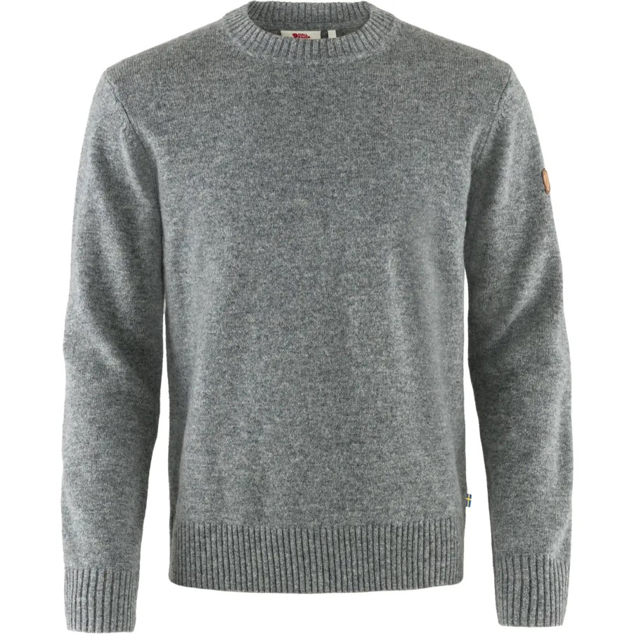 Grey Övik Round-Neck Sweater M Fjällräven