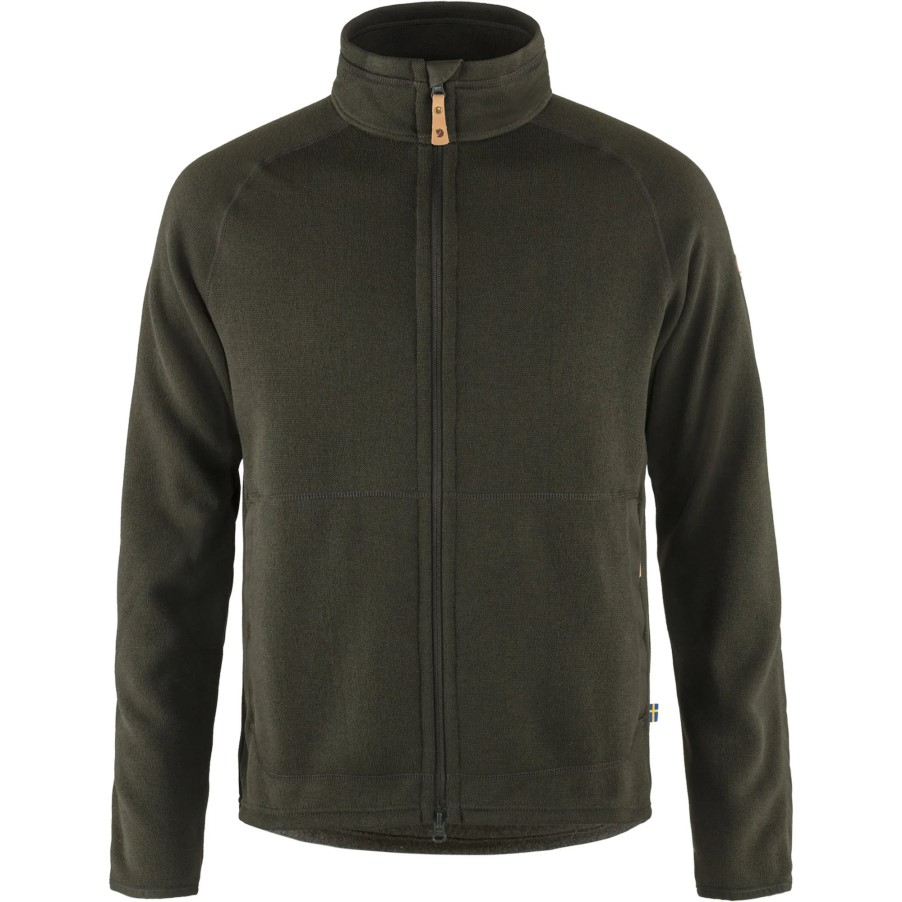 Fjällräven Övik Fleece Zip Sweater M Deep Forest