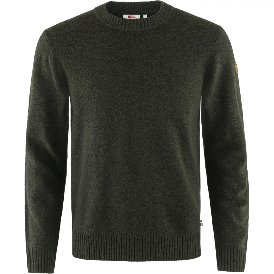 Övik Round-Neck Sweater M Dark Olive Fjällräven