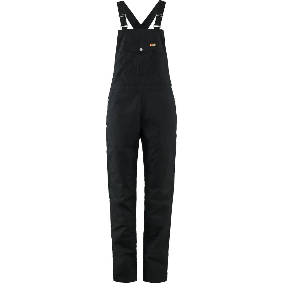 Black Vardag Dungaree Trousers W Fjällräven