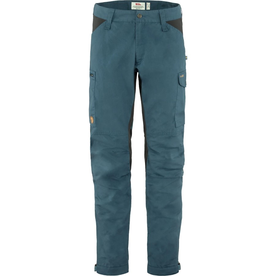 Kaipak Trousers M Long Uncle Blue-Dark Grey Fjällräven