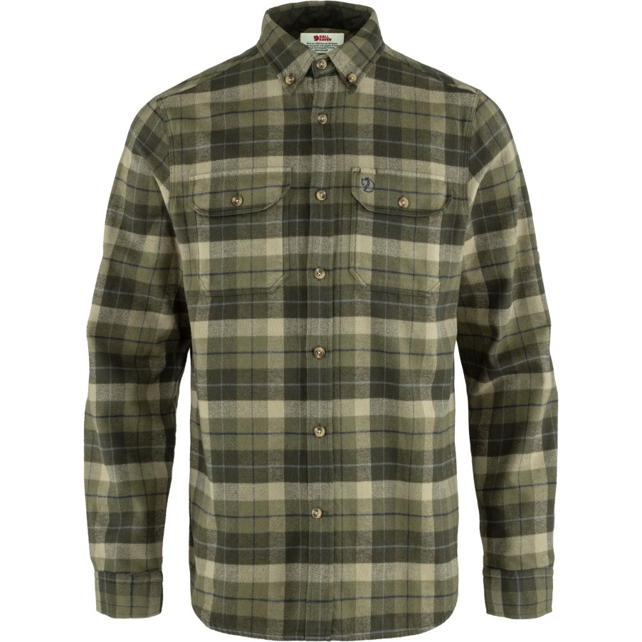 Fjällräven Green-Deep Forest Singi Heavy Flannel Shirt M