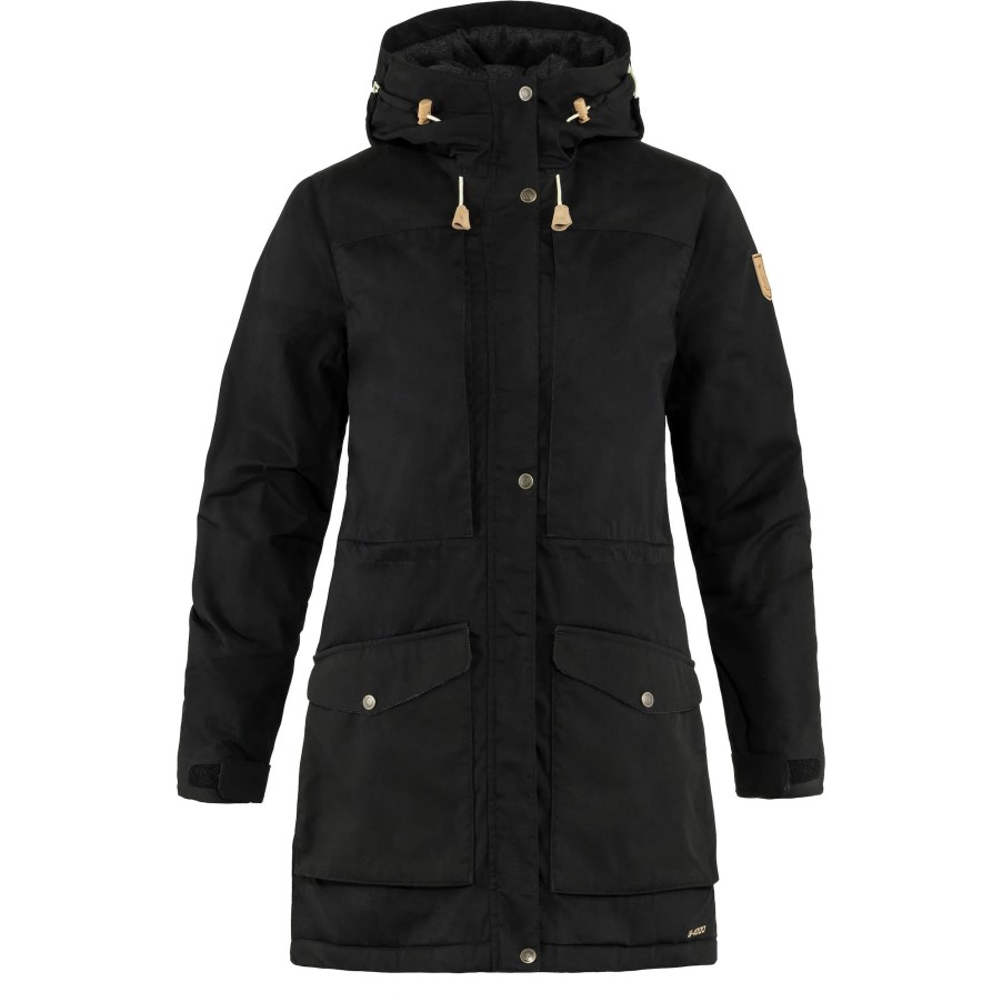 Fjällräven Brand Black Singi Wool Padded Parka W
