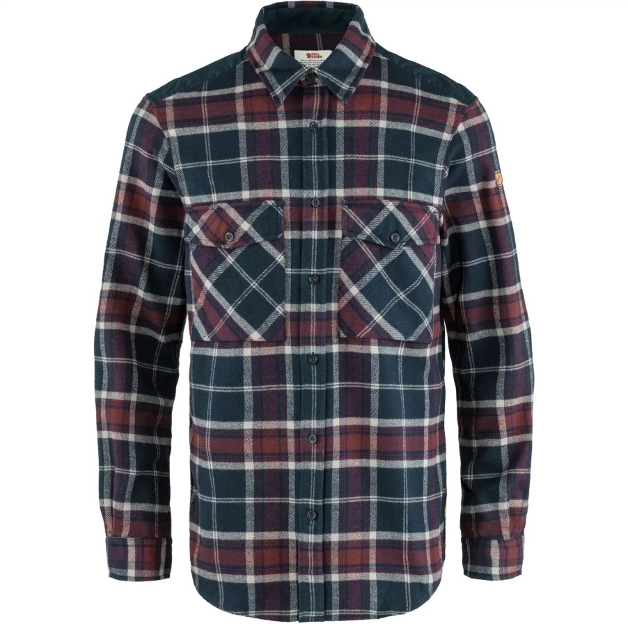Övik Twill Shirt M Dark Navy-Dark Garnet Fjällräven