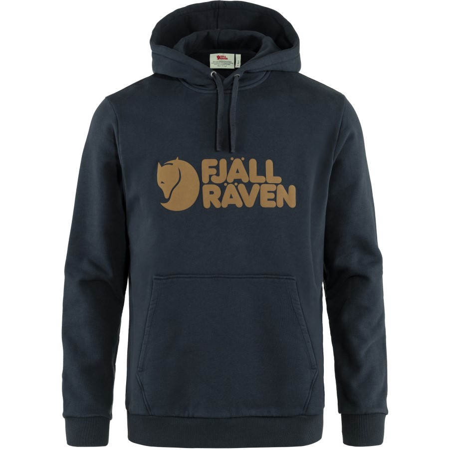 Fjällräven Logo Hoodie M Dark Navy