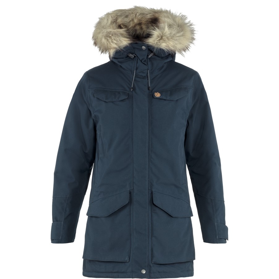 Dark Navy Fjällräven Nuuk Parka W