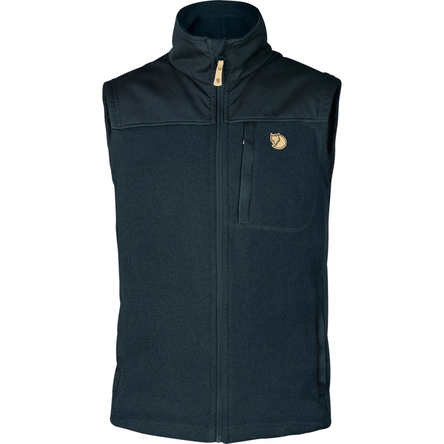 Buck Fleece Vest M Fjällräven Dark Navy