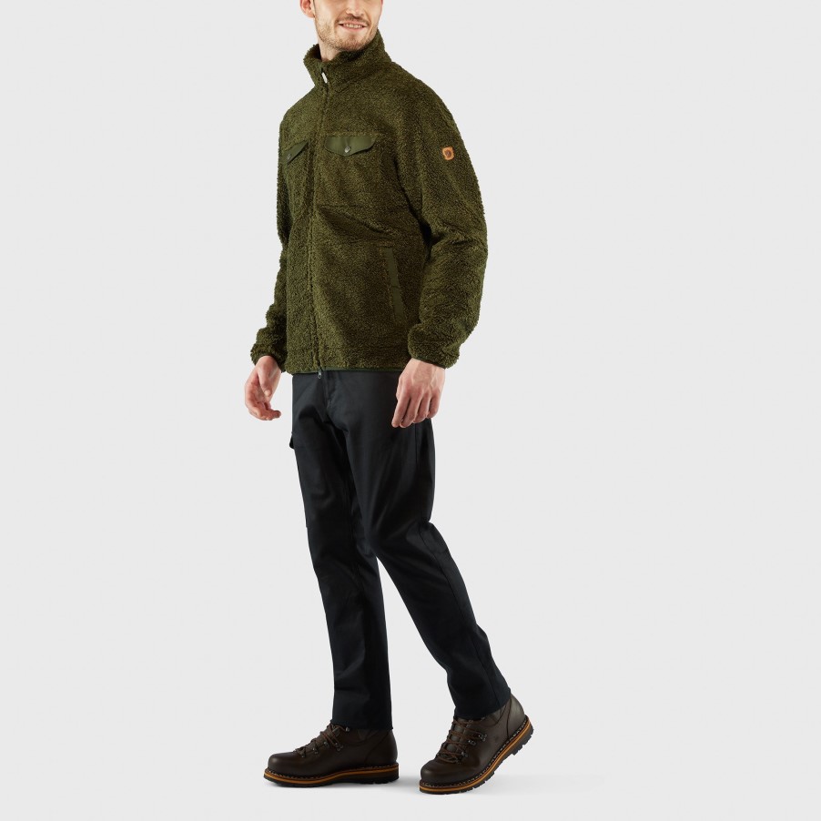 Fjällräven Dark Grey Greenland Pile Fleece M