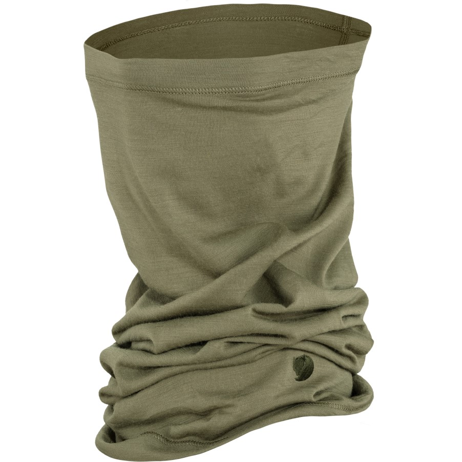 Light Olive Abisko Lite Neck Gaiter Fjällräven