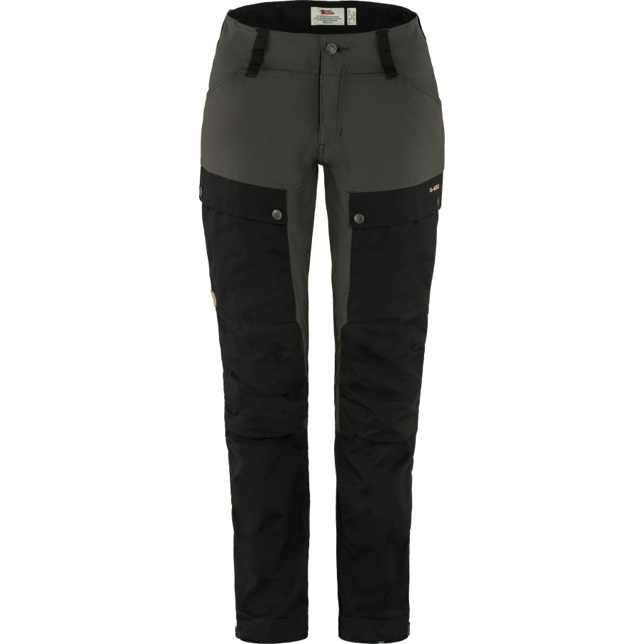 Black-Stone Grey Keb Trousers Curved W Reg Fjällräven