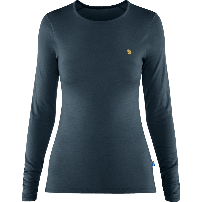 Bergtagen Thinwool Ls W Fjällräven Mountain Blue