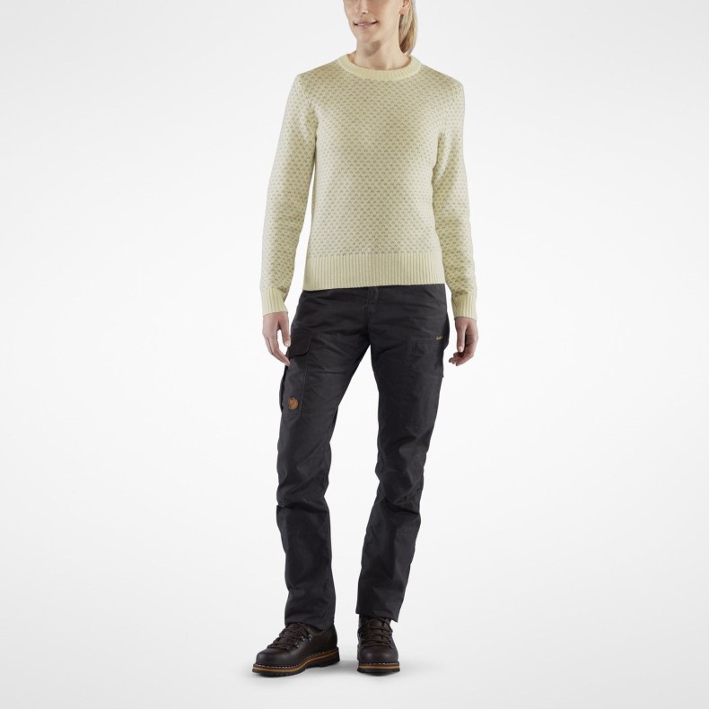 Dark Navy Övik Nordic Sweater W - Dark Navy Fjällräven