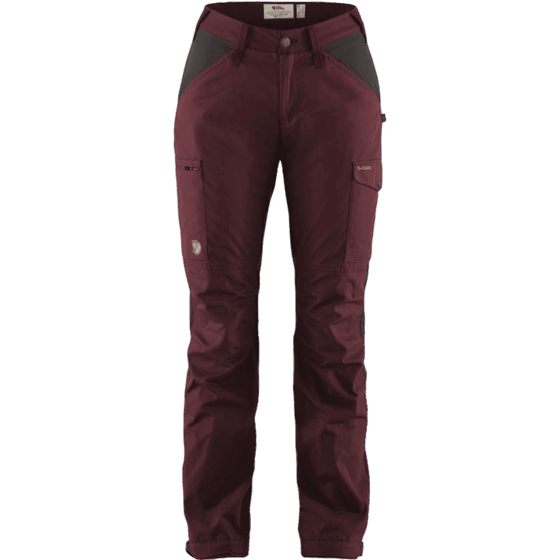 Kaipak Trousers Curved W - D Garnet D Grey Dark Garnet/Dark Grey Fjällräven