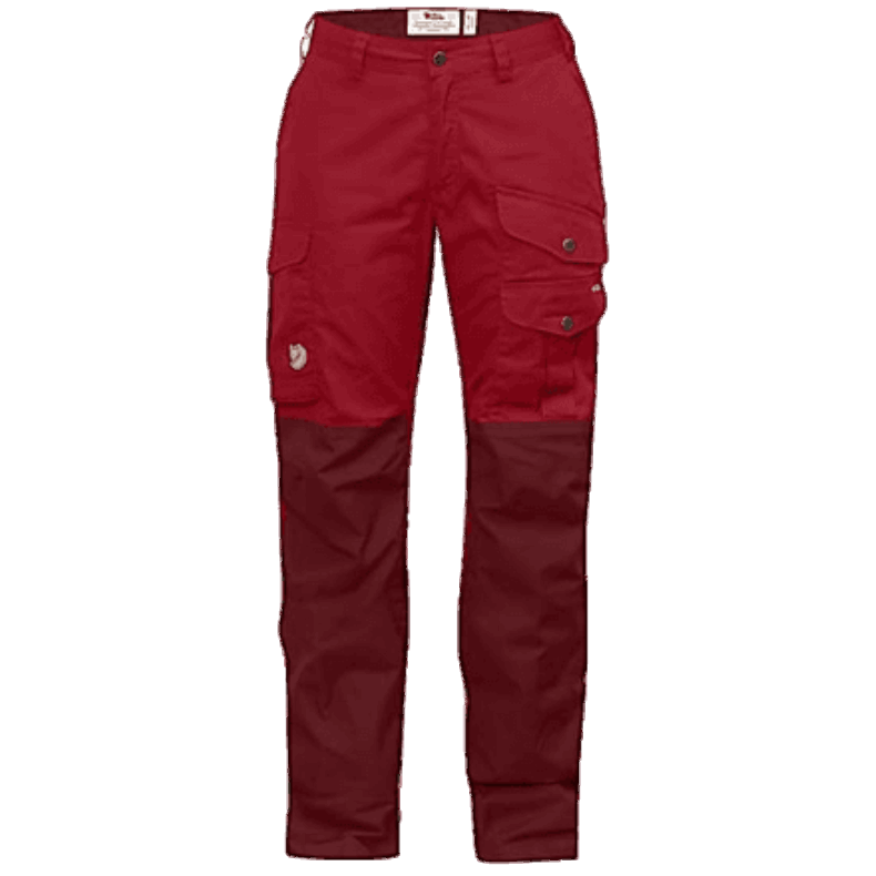 Deep Red Fjällräven Barents Pro Curved Trousers W - Various Colours