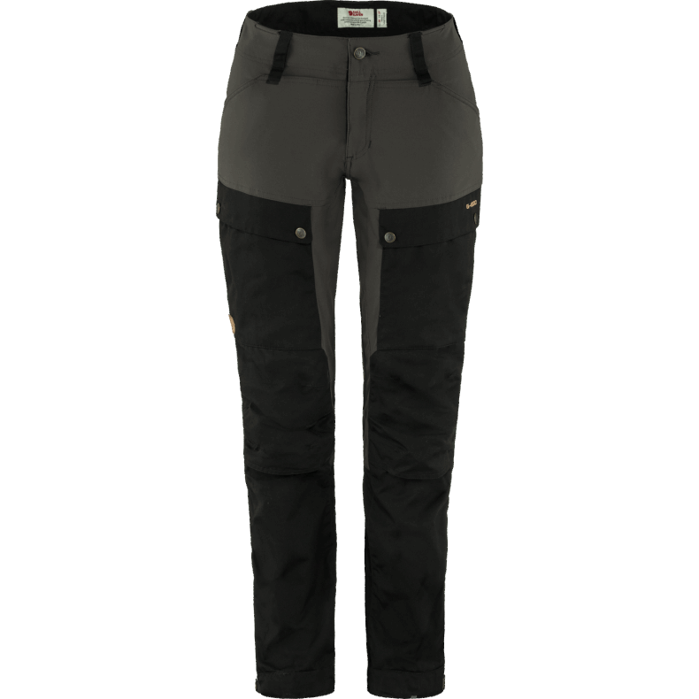 Fjällräven Black-Stone Grey Keb Trousers Curved W Regular - Black Stone Grey