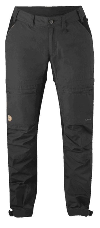 Abisko Lite Trek Zip-Off W Dark Grey/Black Fjällräven