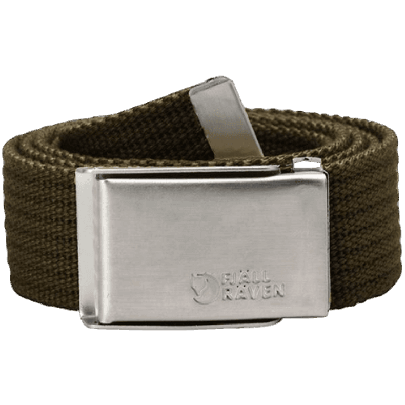 Dark Olive Fjällräven Merano Canvas Belt